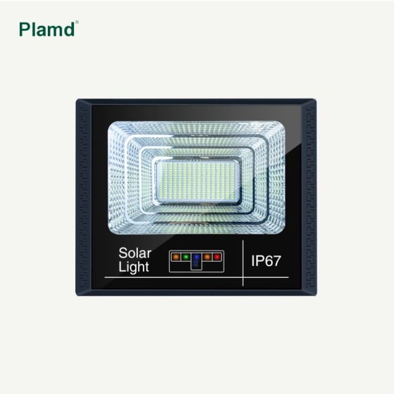 Wholesale high power super bright curved electric solar flood light with LED reflector solar panel ABS IP67 waterproof ideal for warehouse factory large area lighting high efficiency energy saving