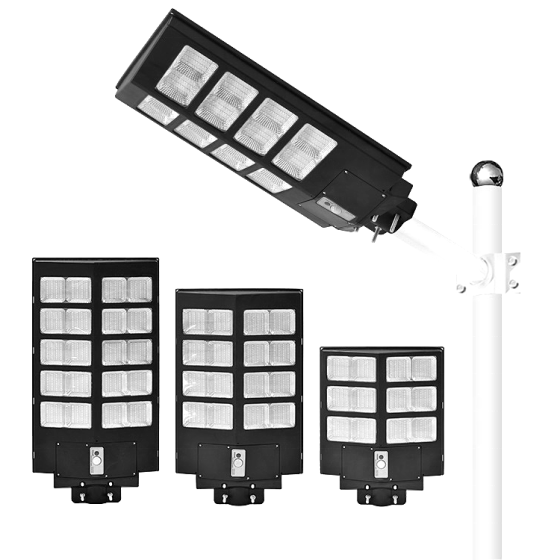 Integrated solar street light
